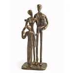 Danya B Family of Four Bronze Sculpture - Handcrafted Sand-Casting Metal Statuary thumbnail 2