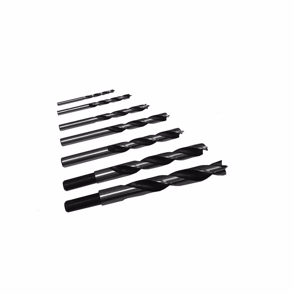 Milescraft 7-Piece Brad Point Drill Bit Set, Precision Ground Steel
