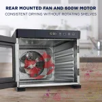 Ivation 6-Tray Stainless Steel Electric Food Dehydrator, 600W with Digital Timer and Temperature Control thumbnail 2