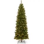 National Tree Company 9 ft. North Valley Spruce Pencil Slim Artificial Christmas Tree with 550 Clear Lights thumbnail 1