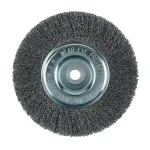Lincoln Electric 6 in. x 1 in. Crimped Wire Wheel Brush for Bench or Pedestal Grinders thumbnail 2