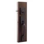Copper Creek Colonial Handleset with Waverlie Lever Trim, Tuscan Bronze thumbnail 2