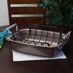 Gibson Home Harvest 2-Piece Nonstick Turkey Roaster with Rack, 32 qt. thumbnail 5