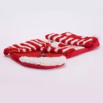 Glitzhome 20 in. Handmade 3D Snowman Christmas Stocking - Red & White Hooked Holiday Decor thumbnail 2