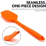 OVENTE Premium Silicone Spatula, Heat Resistant 500°F, Stainless Steel Core, Non-Stick, Orange thumbnail 3