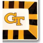 Magnolia Lane Georgia Tech NCAA Officially Licensed 4-Section Ceramic Serving Platter thumbnail 2