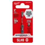 Milwaukee SHOCKWAVE Impact Duty 2 in. Slotted 3/16 in. Steel Power Bit thumbnail 2