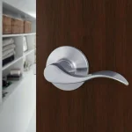 Toledo Fine Locks Jaen Satin Stainless Steel Passage Lever Set, Wave Style thumbnail 3