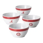 College Kitchen Collection Alabama Crimson Tide 4-Piece Party Bowl Set, Crimson Red thumbnail 1