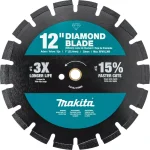 Makita 12 in. Segmented Rim Dual Purpose Diamond Blade for Concrete and Asphalt thumbnail 1