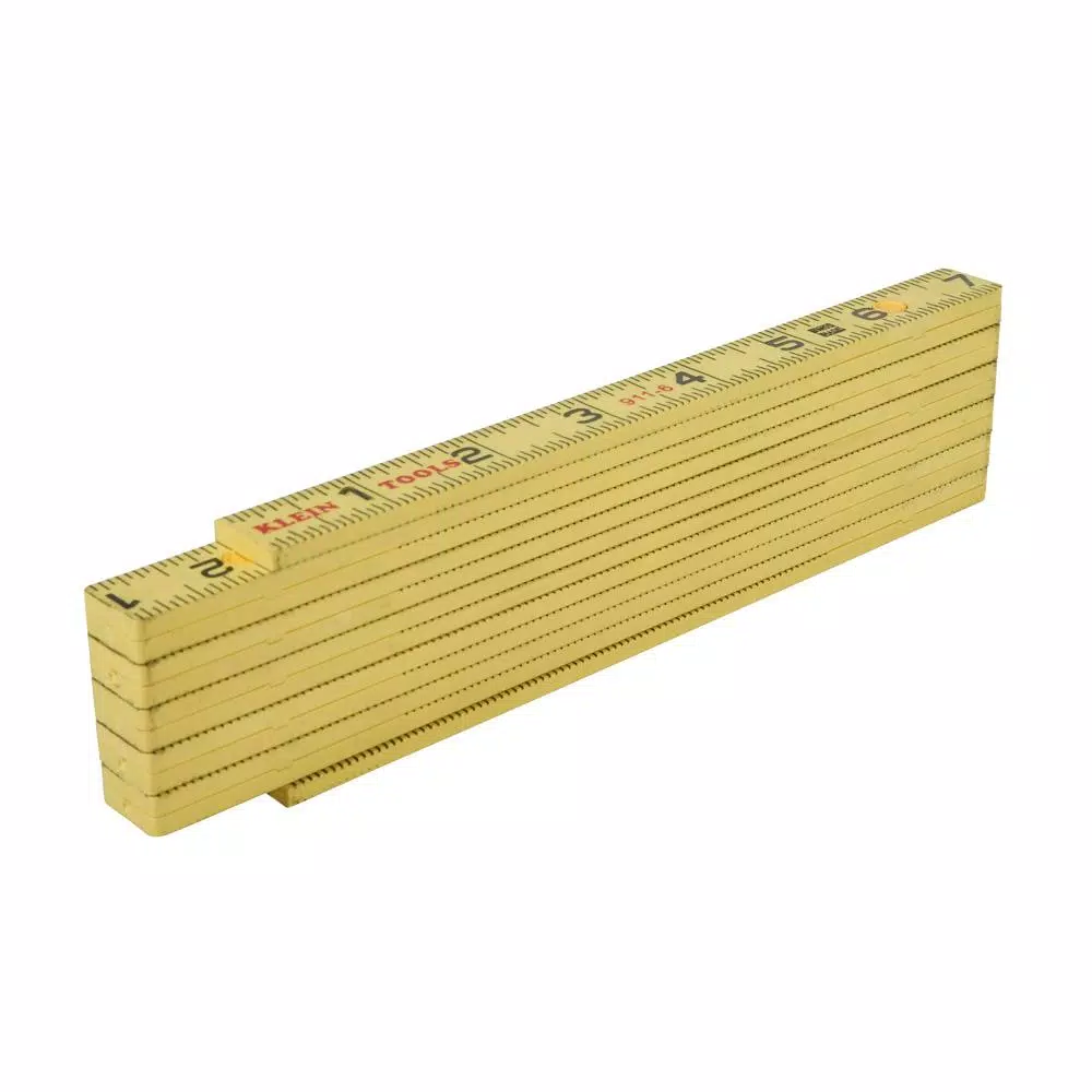 Klein Tools 6 ft. Fiberglass Folding Ruler, Waterproof & Heavy-Duty
