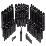 GP 81-Piece 3/8 in. Drive Impact Socket Set, Metric and SAE, Chrome-Molybdenum Steel thumbnail 1