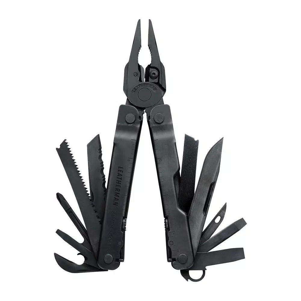 Leatherman Tool Group Leatherman Super Tool 300 19-in-1 All Purpose Multi-Tool, Black