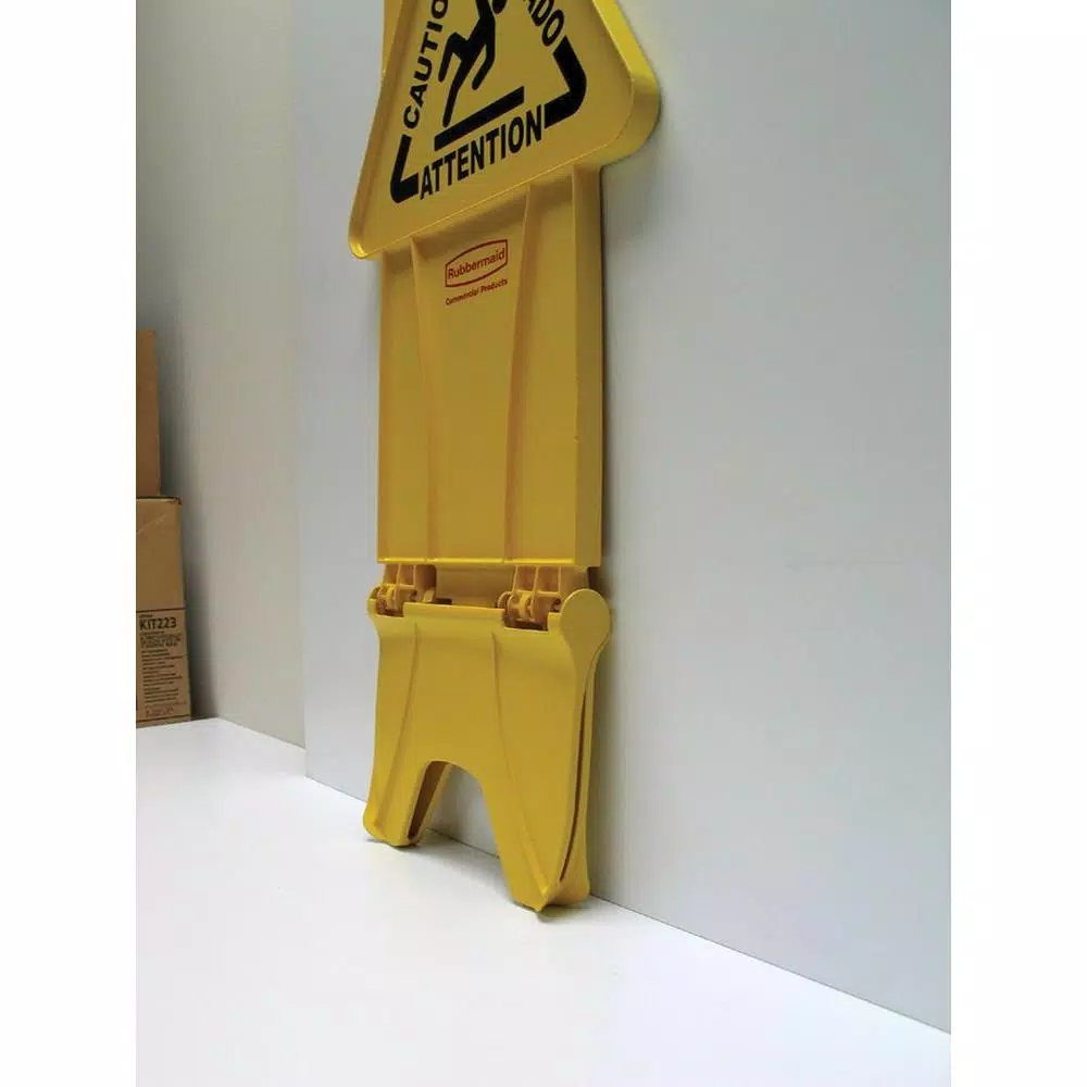 Rubbermaid Commercial Products 25 in. x 13 in. Wet Floor Caution Sign