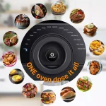 Boyel Living 15 Qt. Black Stainless Steel 16-in-1 Digital Air Fryer Oven with Rotisserie and Dehydrator, 1700W thumbnail 8