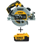 DEWALT 20V MAX XR 7-1/4 in. Brushless Cordless Circular Saw with 4.0 Ah Battery thumbnail 1
