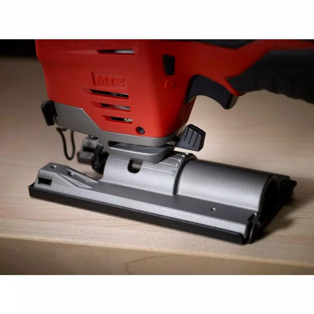 Milwaukee M12 12V Lithium-Ion Cordless Jig Saw Kit with 1.5 Ah Battery, Charger, and Tool Bag