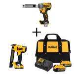 DEWALT 20V MAX XR Brushless Cordless Cable Stripper and Stapler Kit with (2) 5.0Ah & (1) 2.0Ah Batteries thumbnail 1