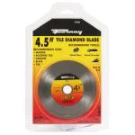 Forney 4-1/2 in. Continuous Rim Diamond Tile-Cutting Blade for Ceramic, Granite, and Marble thumbnail 4