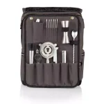 Legacy Bar-BackPack Grey Portable Cocktail Tote with 16-Piece Tool Organizer thumbnail 2
