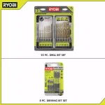 RYOBI 30-Piece Titanium Coated Drill Bit and Impact Rated Driving Bit Set thumbnail 3