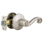 Kwikset Lido Satin Nickel Exterior Entry Door Lever with SmartKey Security thumbnail 7