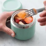 BergHOFF Leo .37 Qt Stainless Steel Food Container with Lid, Green thumbnail 3