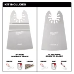Milwaukee OPEN-LOK 13-Piece Oscillating Multi-Tool Blade Starter Kit with Sealant Removal & Scraper Blades thumbnail 2