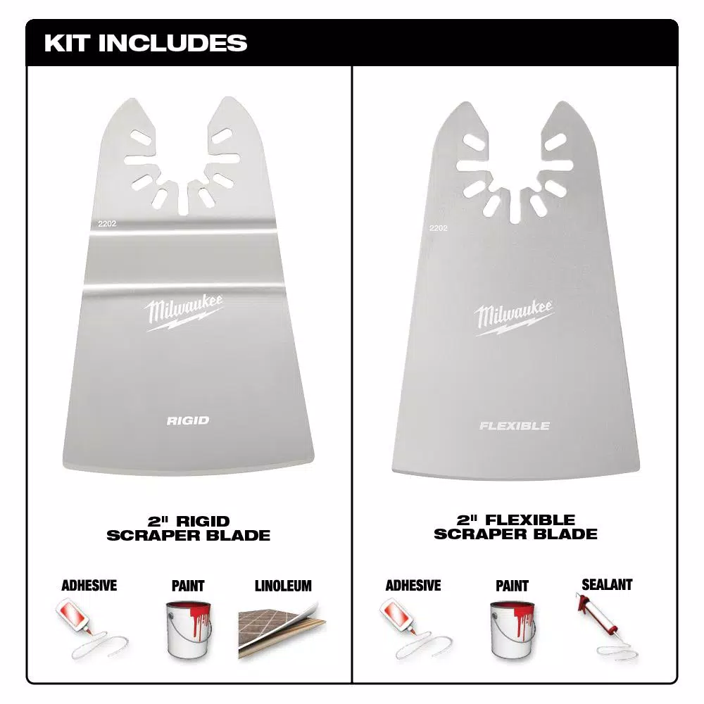 Milwaukee OPEN-LOK 13-Piece Oscillating Multi-Tool Blade Starter Kit with Sealant Removal & Scraper Blades
