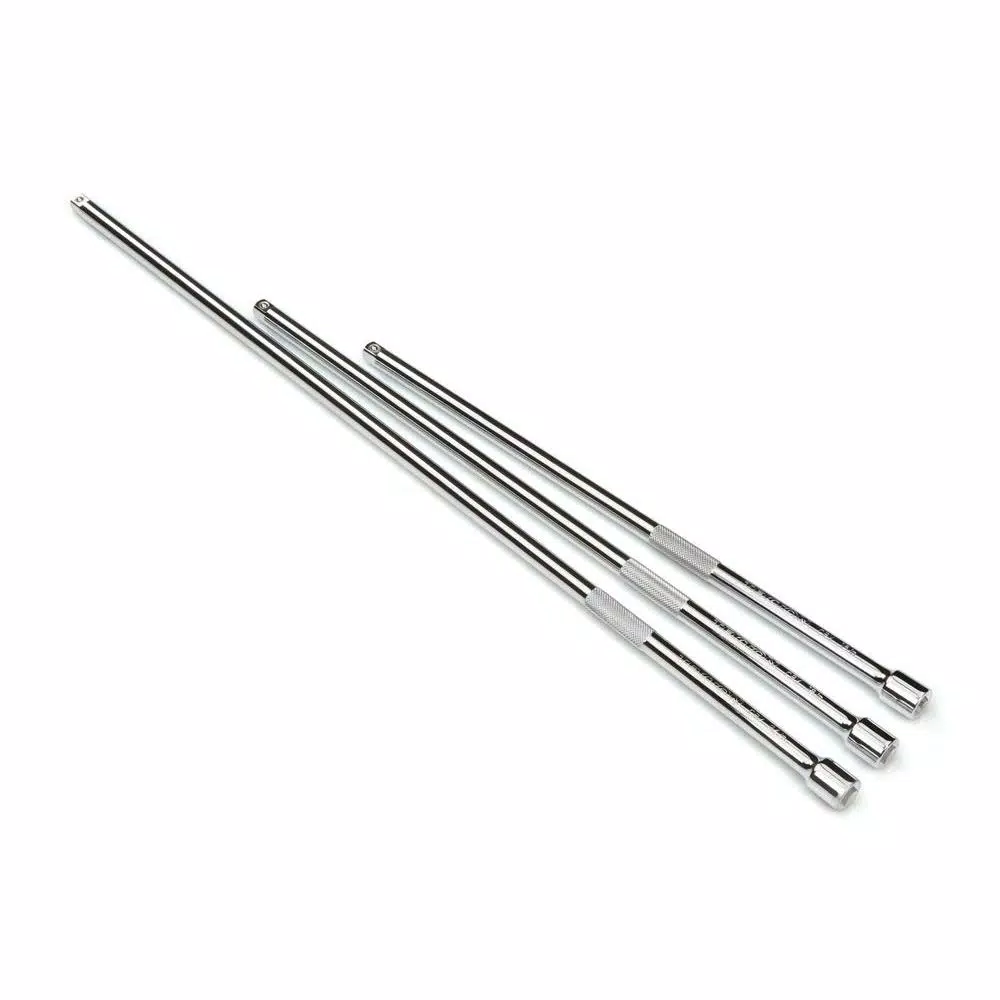 TEKTON 3/8 in. Drive Long Extension Bar Set, 15, 18, 24 in. (3-Piece)