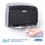 Kimberly-Clark PROFESSIONAL Scott 100% Recycled Fiber Jumbo Bath Tissue, 2-Ply, 12 Rolls thumbnail 3