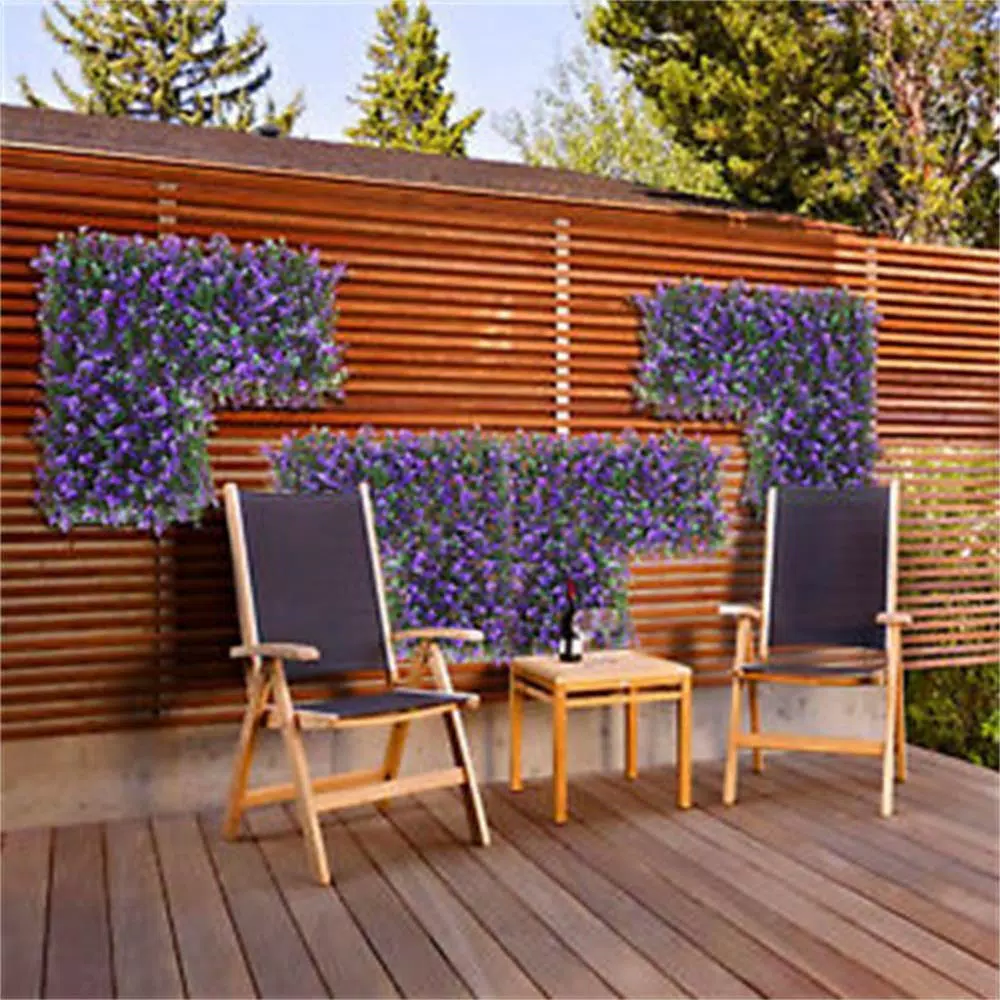 Ejoy GorgeousHome Artificial Boxwood Hedge Greenery Panels, 20 x 20 in., UV Protected, 12-Pack
