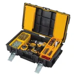 DEWALT 12V MAX Lithium-Ion 3-Beam 360-Degree Green Laser Level Kit with TOUGHSYSTEM 22 in. Tool Box thumbnail 3