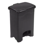 Safco 4 Gal. Plastic Step-on Indoor Recycling Bin, Black thumbnail 1