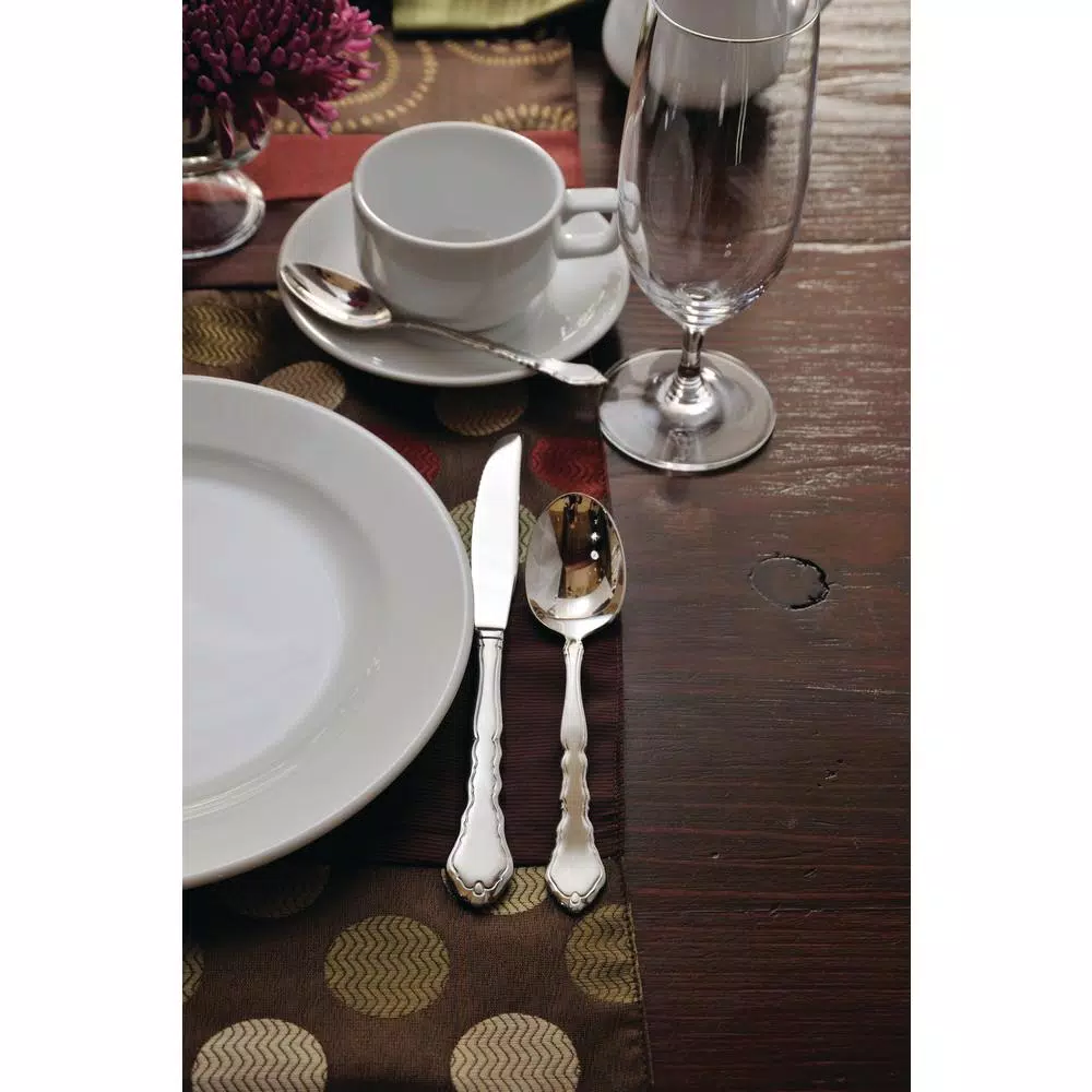 Oneida Satinique 18/10 Stainless Steel Tablespoons and Serving Spoons, Set of 12