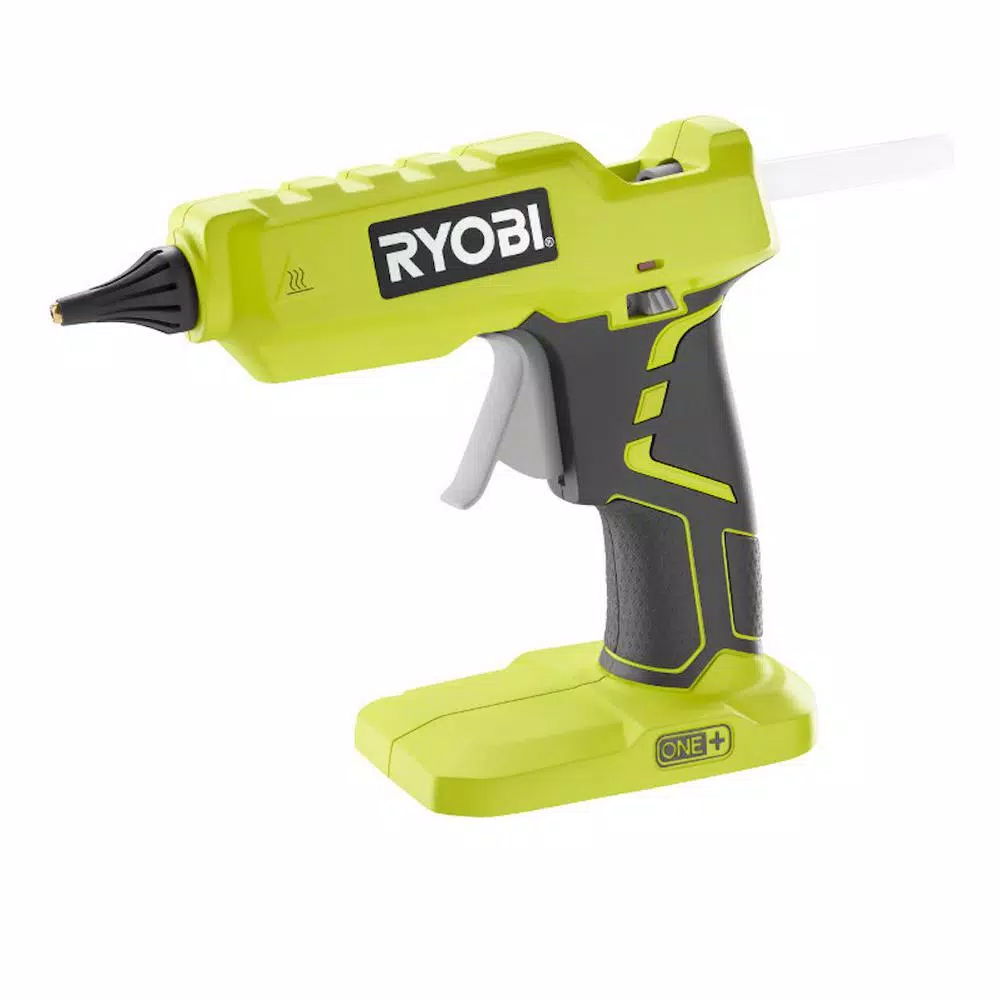 RYOBI 18V ONE+ Cordless Full Size Glue Gun (Tool-Only) with 3 Glue Sticks
