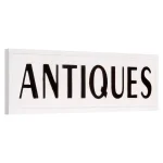 Pinnacle Rustic Antiques White Metal Wall Sign - 36.5 in. x 9.75 in. Farmhouse Tin Enamel Decor thumbnail 3