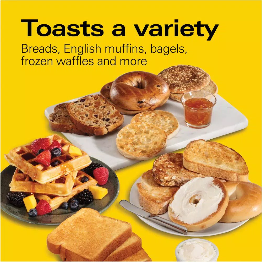 Hamilton Beach 4-Slice Wide Slot Toaster, Black