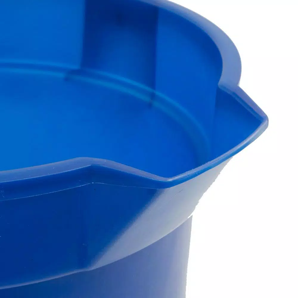 TAFCO PRODUCTS Tafco 3.5 Gal. Blue Round Utility ECO Bucket, 14 Qt. Heavy-Duty Commercial Grade Made from 100% Recycled Water Bottles