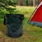 Wakeman Outdoors 33 Gal. Collapsible Camping Trash Bin, Green thumbnail 2