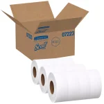 Scotts JRT 1-Ply White Jumbo Roll Commercial Toilet Paper, 12 Rolls Per Carton thumbnail 3