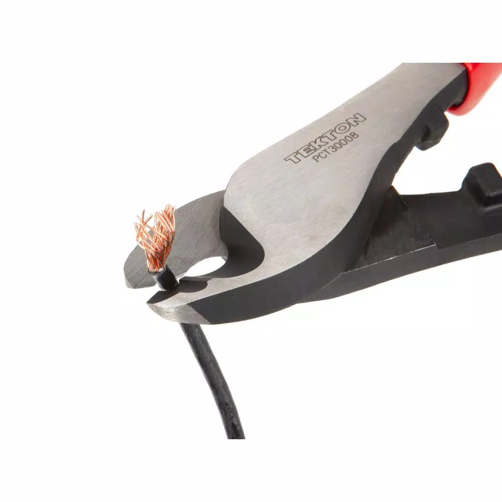 TEKTON 8 in. Cable Cutting Pliers with Curved Blades