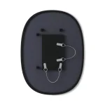 Umbra Hub 24 x 18 in. Oval Modern Framed Wall Mirror - Black thumbnail 2