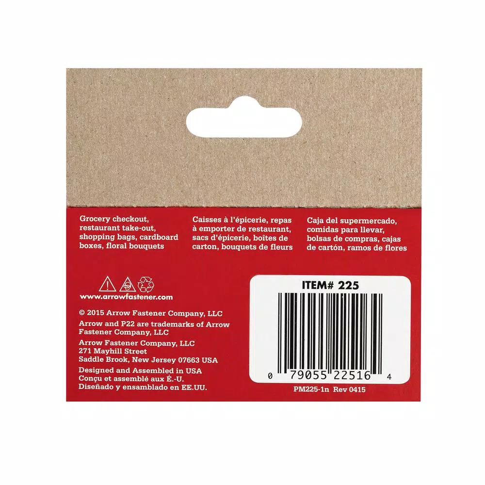 Arrow P22 5/16 in. Galvanized Steel Staples, 7/16 in. Crown, 5,050-Pack
