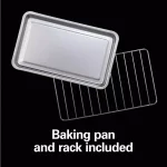 Hamilton Beach Toastation 1300W 2-Slice Toaster Oven, Black and Gray thumbnail 2