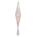 Northlight 11 in. Frosted Bethlehem Star Christmas Tree Topper with Multi-Color Lights and Gold Scrolling Design thumbnail 3