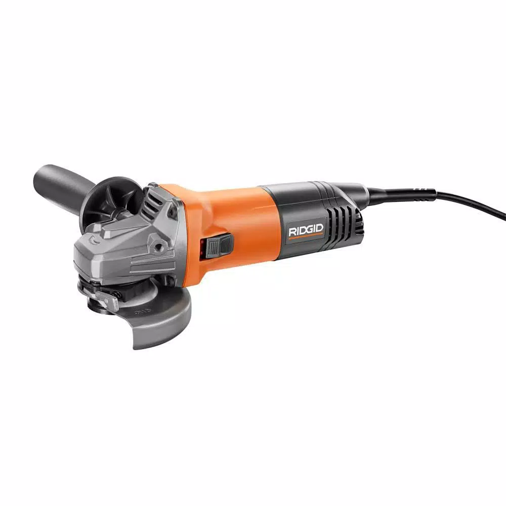 RIDGID 8 Amp Corded 4-1/2 in. Angle Grinder with Spindle Lock