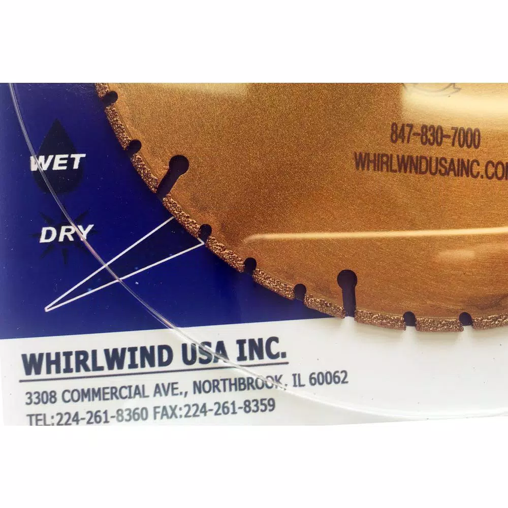 Whirlwind USA 6 in. 40-Teeth Segmented Diamond Blade for Metal and Plastic