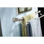 Moen Banbury 24 in. Double Towel Bar in Spot Resist Brushed Nickel thumbnail 2
