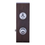 Copper Creek Satin Stainless Steel Contemporary Entry Door Knob and Deadbolt Combo Set thumbnail 4